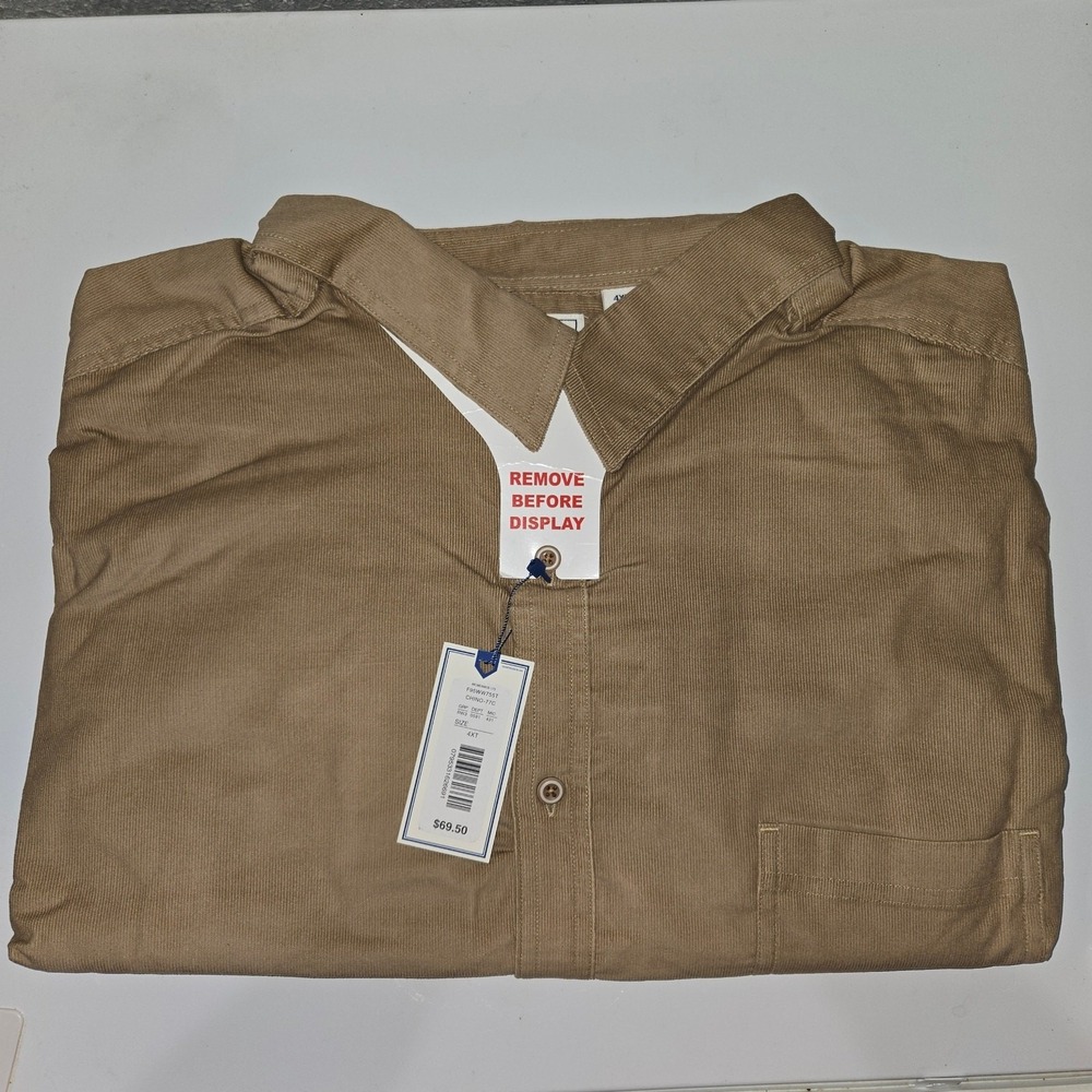 Dillard's ROWM Corduroy Shirt 4XLT Big & Tall Men's Long Sleeve Button